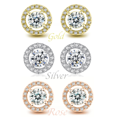 CUBIC ZIRCONIA COLLECTION - SPARKLE STUD COLLECTION 