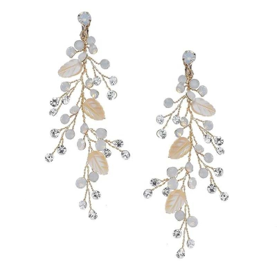 ATHENA COLLECTION - EXQUISITE DECADENT EARRINGS -CZER722 GOLD 