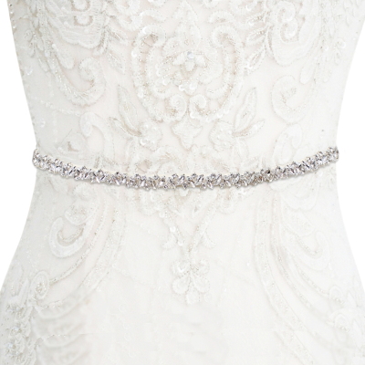 ATHENA COLLECTION - CRYSTAL CLUSTER BELT - IVORY - BELT 30 