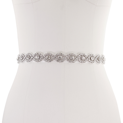 ATHENA COLLECTION - VINTAGE INSPIRED BRIDAL BELT 16 (IVORY )