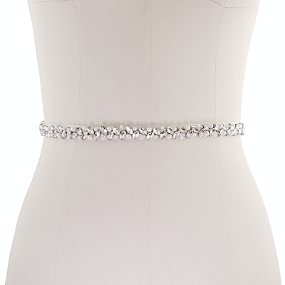 ATHENA COLLECTION - CHIC CRYSTAL BRIDAL BELT (20) IVORY