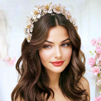 ATHENA COLLECTION - STATEMENT LUXE HEADBAND - AHB26 BLUSH PINK 