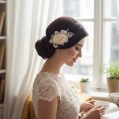 ATHENA COLLECTION - EXQUISITE VINTAGE ROMANCE HEADPIECE - HC225