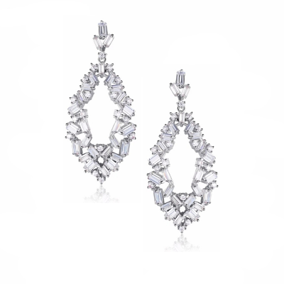 CUBIC ZIRCONIA COLLECTION - STARLET LUXE EARRINGS - CZER612