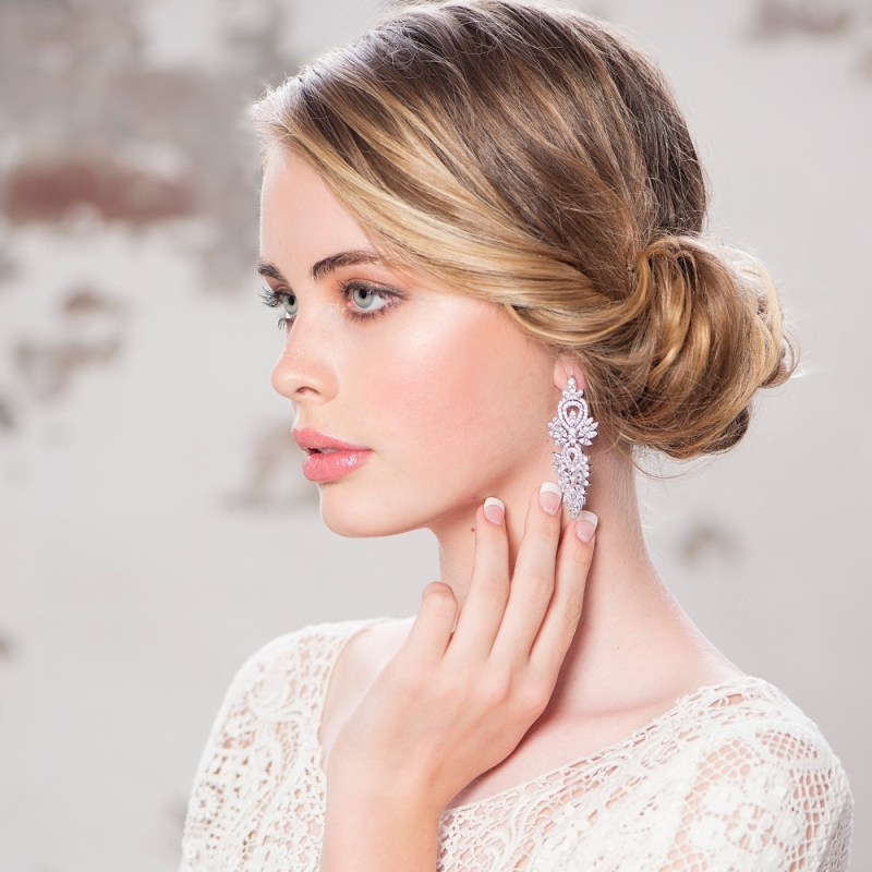 Cubic Zirconia Collection - Crystal Lush Earrings - Czer388 | Athena ...