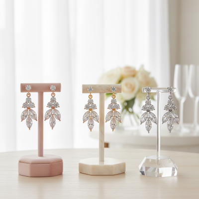 CUBIC ZIRCONIA COLLECTION - DAINTY SPARKLE BRIDESMAID EARRING COLLECTION