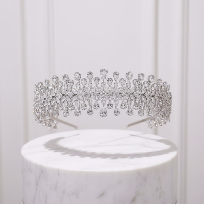 CUBIC ZIRCONIA COLLECTION - BEDAZZLE STARLET HEADPIECE - AHB88