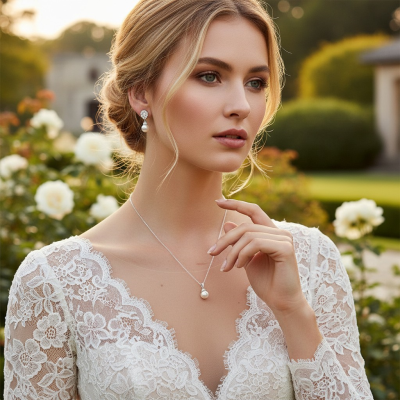 ATHENA COLLECTION - CHIC PEARL NECKLACE SET - NK122