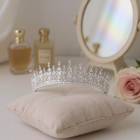 CUBIC ZIRCONIA COLLECTION - STARLET CRYSTAL TIARA - AHB231