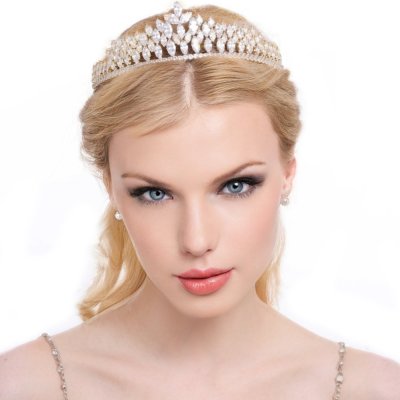CUBIC ZIRCONIA COLLECTION - CRYSTAL ALLURE TIARA - AHB86