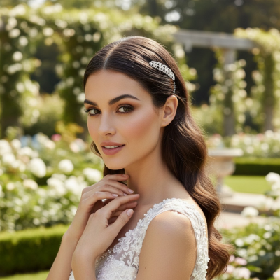 CUBIC ZIRCONIA COLLECTION - SIMULATED DIAMOND CLIP - CLIP758