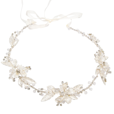 ATHENA COLLECTION - EXQUISITE HEADPIECE - SAMPLE 53 SILVER