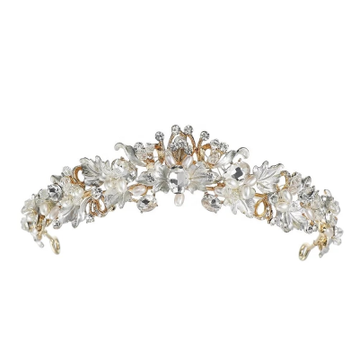 ATHENA COLLECTION - DIVINE TIARA  - GOLD AHB139