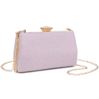ATHENA COLLECTION - STARLET GLAM CLUTCH BAG - PINK 