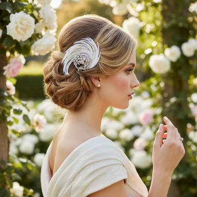 Adoria Luxe Feather Headpiece - SASSB HP-14