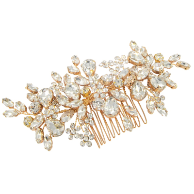 ATHENA COLLECTION - RADIANCE HAIR COMB - HC263 - GOLD