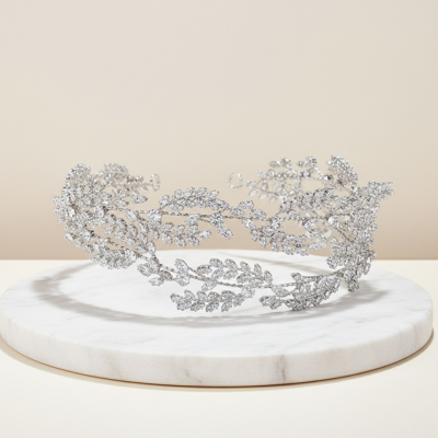 CUBIC ZIRCONIA COLLECTION - ENCHANTING CRYSTAL HEADPIECE - AHB114