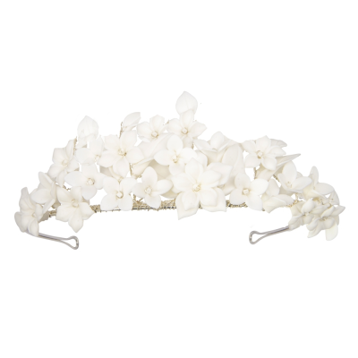 ATHENA COLLECTION - FLORAL EXTRAVAGANCE TIARA -AHB63