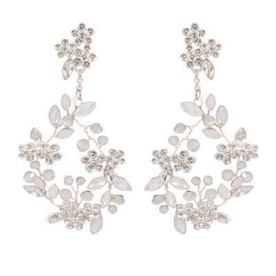 ATHENA COLLECTION - LUXE SHIMMER EARRINGS - CZER691 SILVER 