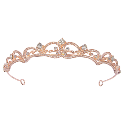 ATHENA COLLECTION - ETERNALLY CRYSTAL TIARA -AHB65 ROSE GOLD 