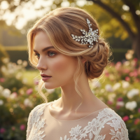 ATHENA COLLECTION - CRYSTAL BURST HAIR CLIP - CLIP 781 SILVER 