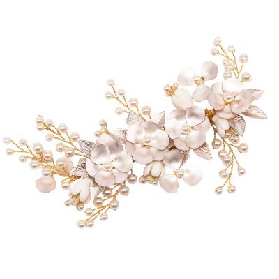 ATHENA COLLECTION - ENCHANTMENT FLORAL HEADPIECE - GOLD HC251
