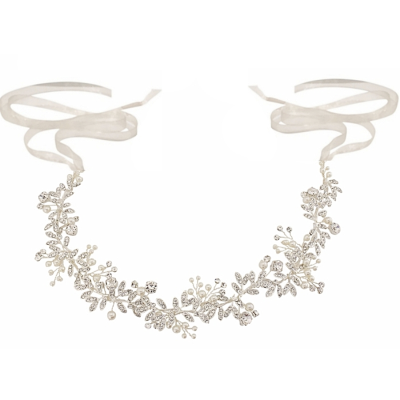 ATHENA COLLECTION - CRYSTAL STARLET BELT- BELT51 SILVER