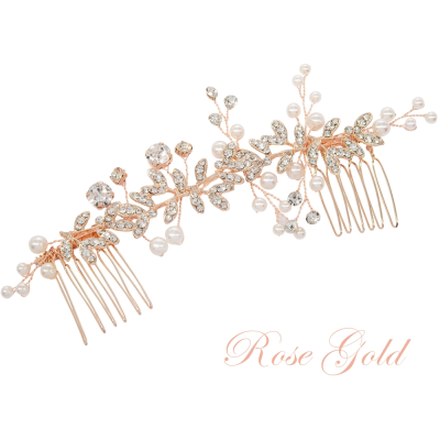 ATHENA COLLECTION - ETERNALLY CRYSTAL COMB - HC219 ROSE GOLD