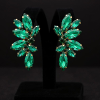 ATHENA COLLECTION - CRYSTAL ELEGANCE EARRINGS - CZER910 EMERALD