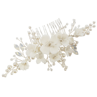 ATHENA COLLECTION - HEIRLOOM PEARL COMB - HC268 SILVER