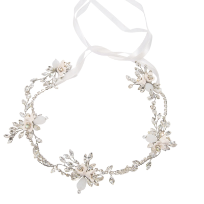 ATHENA COLLECTION - LUXE CRYSTAL VINE - SAMPLE 43 SILVER