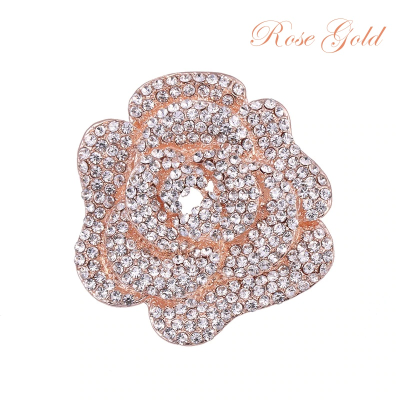 ATHENA COLLECTION - EXQUISTE ROSE BROOCH - 38 ROSE GOLD 
