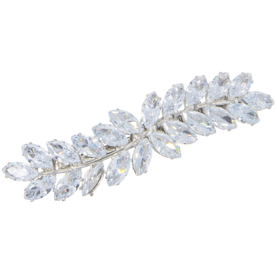 ATHENA COLLECTION - LUXE CRYSTAL CLIP - CLIP769 SILVER