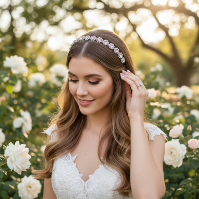 ATHENA COLLECTION - CRYSTAL HEADBAND SET - DAINTY DIVA  AHB236