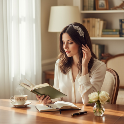 ELITE COLLECTION - Classic Extravagance Crystal Headband - Clear (HB362)