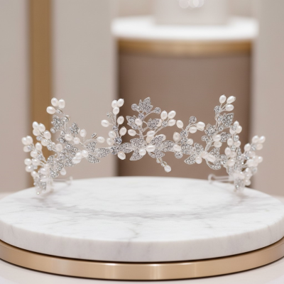 ATHENA COLLECTION - GRACEFUL BEAUTY TIARA- AHB187