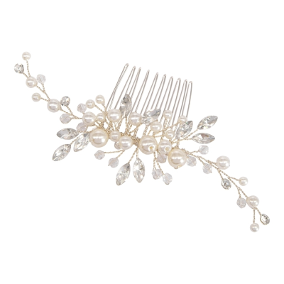 ATHENA COLLECTION - HARMONY PEARL COMB -HC235 SILVER 
