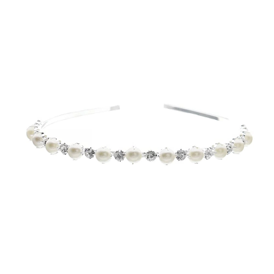 ATHENA COLLECTION - SIMPLY CHIC HEADBAND - AHB125 SILVER