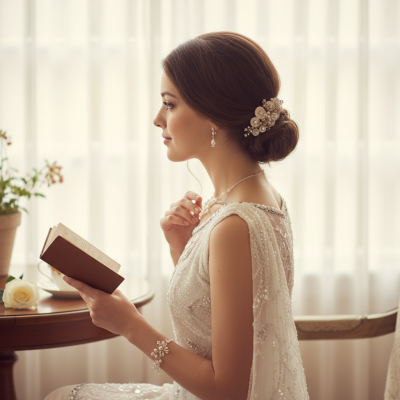 AMELIA LUXE PEARL HAIR COMB - (HC8)  SASSB- 14K GOLD