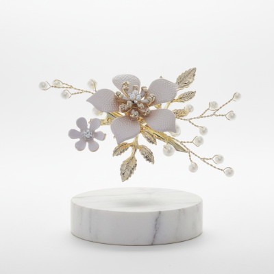 ATHENA COLLECTION - VINTAGE BLOOM HAIR CLIP - HC300 GOLD 