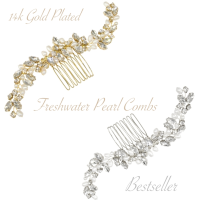 ATHENA COLLECTION - PEARL ALLURE HAIR COMB COLLECTION- HC299  - PAIR
