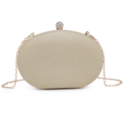ATHENA COLLECTION - SHIMMERING CRYSTAL CLUTCH BAG - GOLD