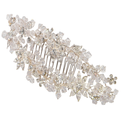 ATHENA COLLECTION - CRYSTAL LUXE HEADPIECE - SAMPLE 5 SILVER