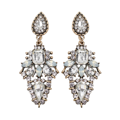 ATHENA COLLECTION - VINTAGE LUXE EARRINGS - LIGHT ROSE - CZER892 GOLD