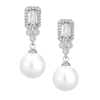 CUBIC ZIRCONIA COLLECTION - SHEER ELEGANCE EARRINGS - CZER535 GREEN