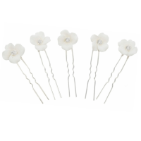 ATHENA COLLECTION - FLOWER HAIR PINS - (5 PIECES) -PIN75