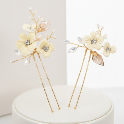 ATHENA COLLECTION - VINTAGE CHIC HAIRPIN -  PIN 68 GOLD (PAIR)