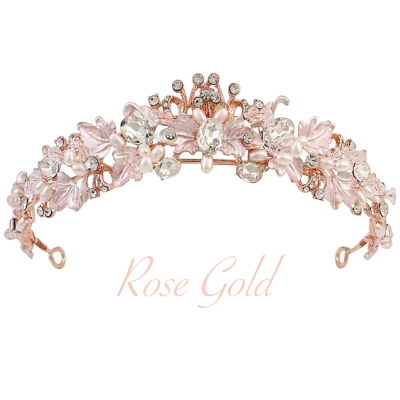 ATHENA COLLECTION - DIVINE TIARA - AHB139 ROSE GOLD