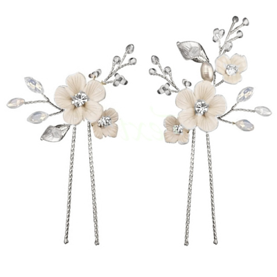 ATHENA COLLECTION - VINTAGE CHIC HAIRPIN - PIN 68 SILVER (PAIR)